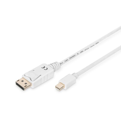 Kabel DisplayPort ASSMANN DP/M-DPmini /M, 1.1a biały, 3m
