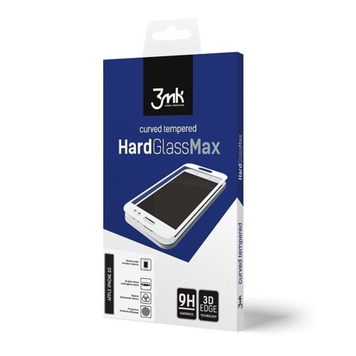 3MK HardGlass MAX iPhone 6/6S biały szkło hartowane fullscreen 9h