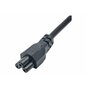 Kabel zasilający Akyga AK-NB-08A CEE 7/7 - IEC C5 do notebooka (koniczynka) 250V/50Hz 2,5A 1,0m czarny