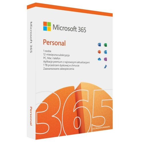 Oprogramowanie Microsoft 365 Personal PL - licencja na rok