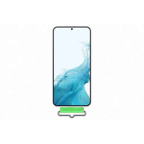 Etui Samsung Silicone Cover with Strap do Galaxy S22+ Biały
