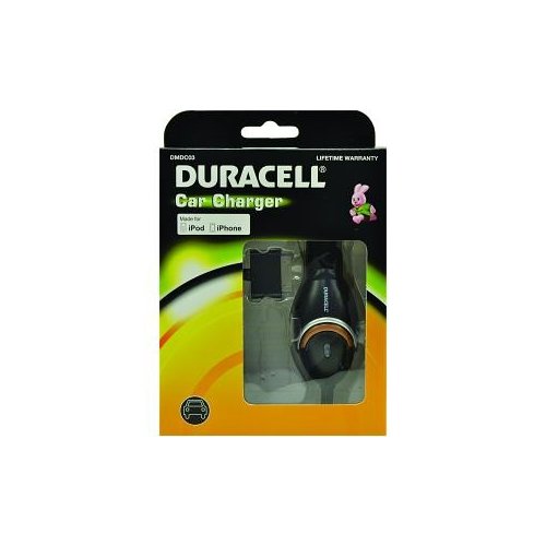 Duracell Ładowarka samochodowa do urządzeń iPhone i iPod DMDC03