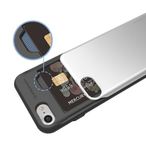Mercury Etui SKY SLIDE iPhone 7 Plus/8 Plus srebrny