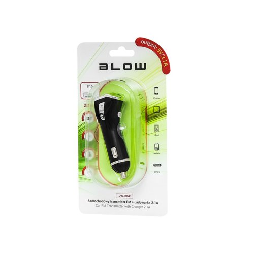 BLOW Transmiter FM USB + ładowarka 2,1A