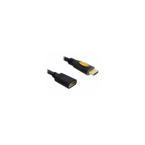 Kabel Delock ( HDMI M-F 1m czarny )