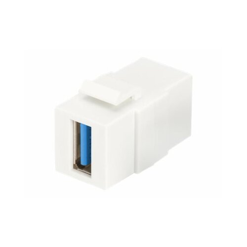 Digitus Moduł Keystone USB 3.0, łącznik do gniazd i pustych paneli, żeński/żeński, biały