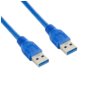 4world Kabel USB 3.0 AM-AM 0,5m niebieski