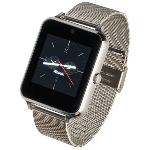 Smartwatch Garett G25 PLUS srebrny, stalowy
