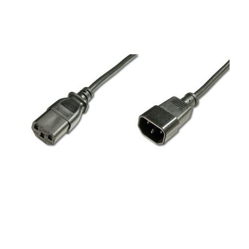 ASSMANN Kabel przedłużający zasilający Typ IEC C14/IEC C13, M/Ż          czarny 5m