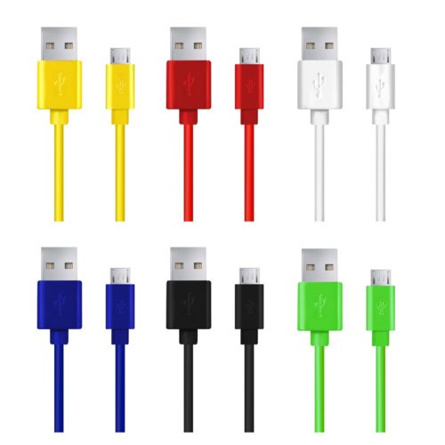 Kabel USB ESPERANZA Micro USB 2.0 A-B M/M 2,0m | żółty