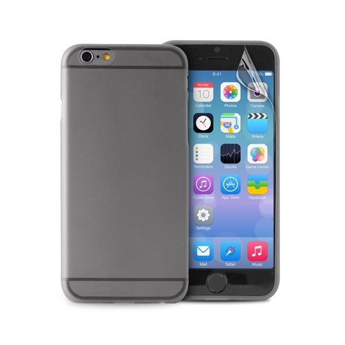 PURO Ultra Slim 0.3 mm etui + folia iPhone 6/6s black