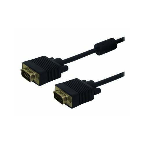 Kabel VGA (M) – VGA (M) ekranowany +2 feryty SAVIO CL-29 1,8