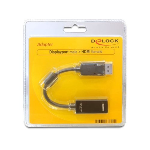 ADAPTER DISPLAYPORT(M)->HDMI-I(F)(24+5) DUAL 20CM DELOCK