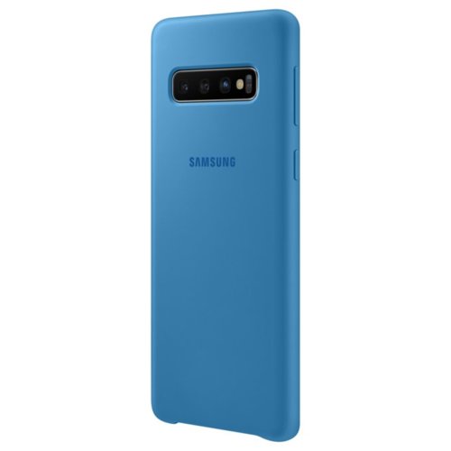 Etui Silicone Cover do Galaxy S10, niebieski (EF-PG973TLEGWW)