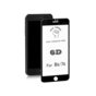 Szkło ochronne hartowane PREMIUM Qoltec do iPhone 7 | 6D | Pełne | Czarne