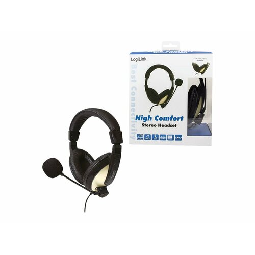 Słuchawki LogiLink HS0011A Czarno-złote