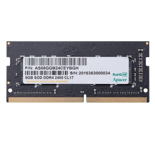 Pamięć Apacer  DDR4 8GB 2666MHz CL19 SODIMM ES.08G2V.GNH-00G