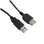 4world Przedłużacz USB 2.0 | A-A M/F | 0,75m | czarny