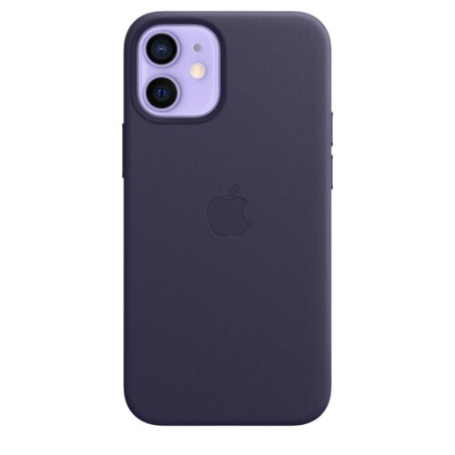 Etui Skórzane Apple  z MagSafe do iPhone’a12 mini fioletowe