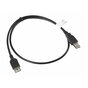 LANBERG Przedłużacz kabla USB 2.0 AM-AF 70cm czarny