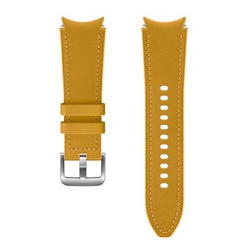 Pasek skórzany Samsung Hybrid Leather do Galaxy Watch4 20mm S/M Musztardowy