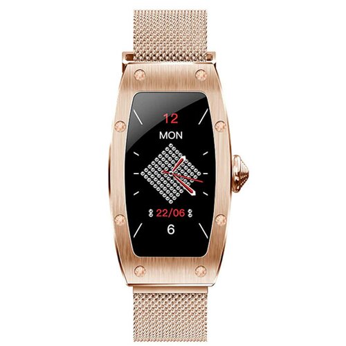 Smartwatch Kumi K18 różowe złoto