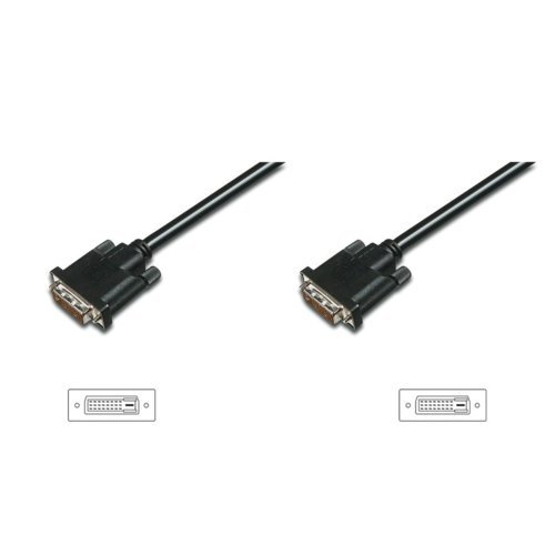 ASSMANN Kabel połączeniowy DVI-D DualLink Typ DVI-D (24+1)/DVI-D (24+1) M/M czarny 1m