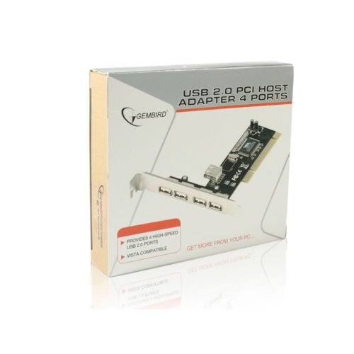 KONTROLER KARTA PCI USB 4-PORT 2.0 GEMBIRD