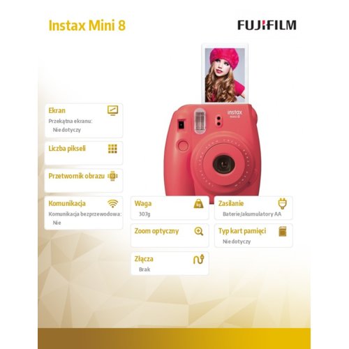 Fujifilm Instax Mini 8 raspberry