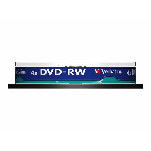 Verbatim DVD-RW 4x 4.7GB 10P CB             43552
