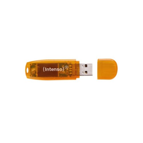 Intenso Flashdrive Rainbow Line 64GB USB 2.0 pomarańczowy