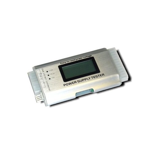 Digitus Tester zasilaczy ATX z LCD, 4pin, 6pin, 8pin, 20/24pin, ATA, SATA