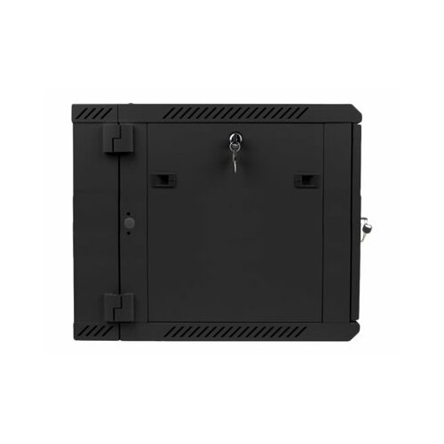 Szafa instalacyjna dwusekcyjna wisząca 19" 9U 600x600 czarna Lanberg (flat pack)