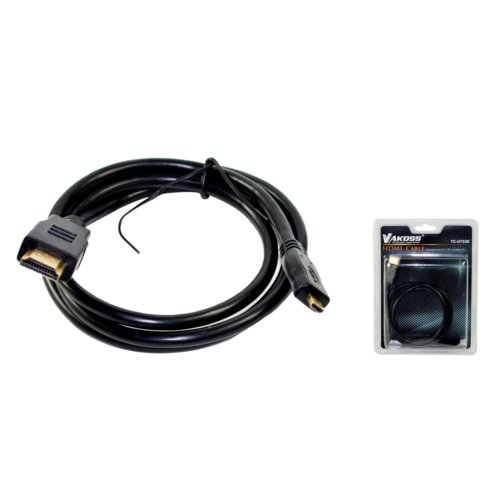 Kabel HDMI VAKOSS M -> micro HDMI M 1m  TC-H753K czarny