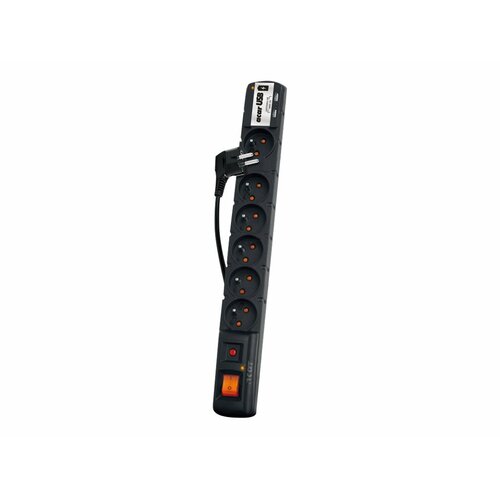 Acar Listwa zasilająca USB czarna (6 gniazd) 3.0m 2x USB 2.1A