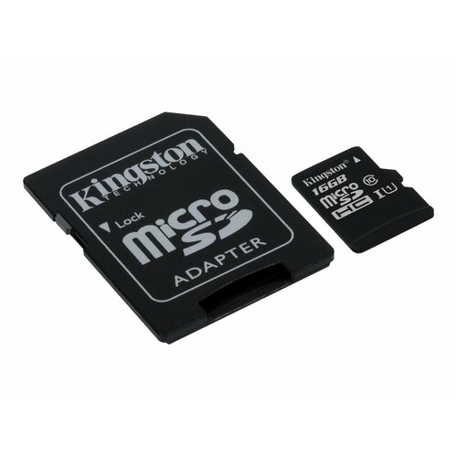 Kingston microSD  16GB Class10 Canvas Select 80/10MB/s adapter