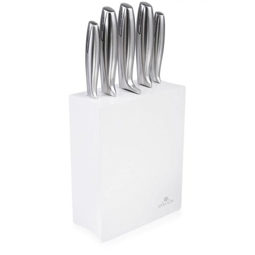 GERLACH Zestaw noży kuchennych w białym bloku 5 szt. pudełko 993 Mat