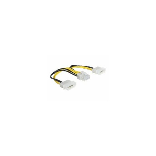Kabel SATA zasilający wewnętrzny EPS 8pin - 2x Molex Delock