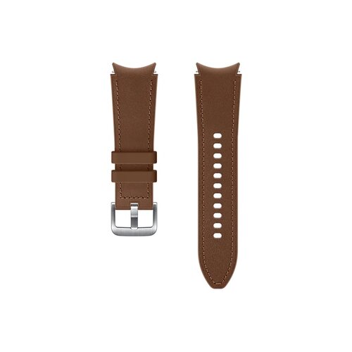Pasek skórzany Samsung Hybrid Leather do Galaxy Watch4 20mm S/M Brązowy