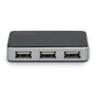 Hub USB 2.0 4-portowy, pasywny, czarny, DIGITUS