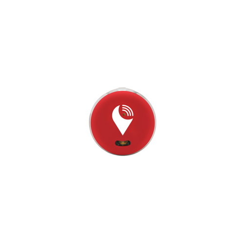 TrackR Pixel - lokalizator Bluetooth z funkcją Crowd Locate (czerwony)