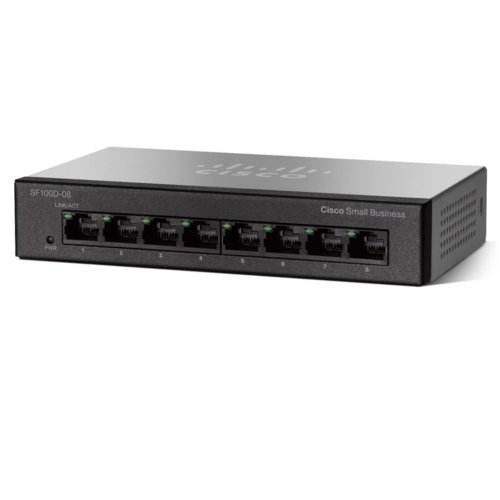 Cisco SB SF100D-08 switch L2 8x10/00 Desktop NO FAN