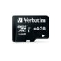 Verbatim Micro SDHC 64GB Class10 UHS-I + Adapter