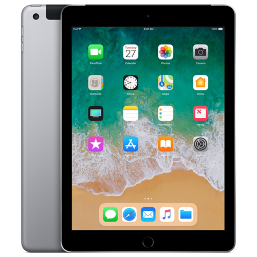 Apple iPad Wi-Fi + Cellular 128GB - Space Grey MR722FD/A (New 2018)