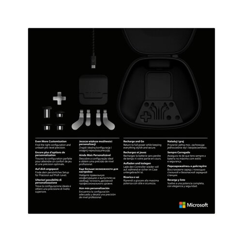 Pakiet elementów Microsoft Xbox Elite Series 2 czarno-srebrny