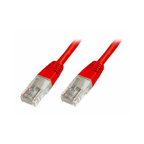 Patch cord DIGITUS UTP kat. 5e 0,5m PVC czerwony