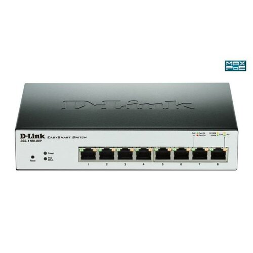 D-Link DGS-1100-08P PoE EasySmart 10/100/1000Mbps