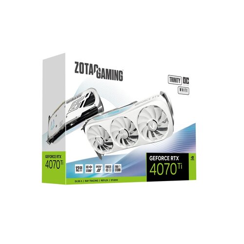 Karta graficzna Zotac Gaming GeForce RTX 4070 Ti Trinity OC biała