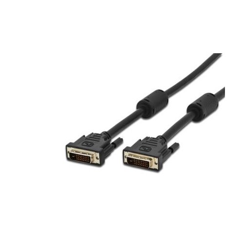 ASSMANN Kabel połączeniowy DVI-D DualLink Typ DVI-D (24+1)/DVI-D (24+1) M/M czarny 0,5m