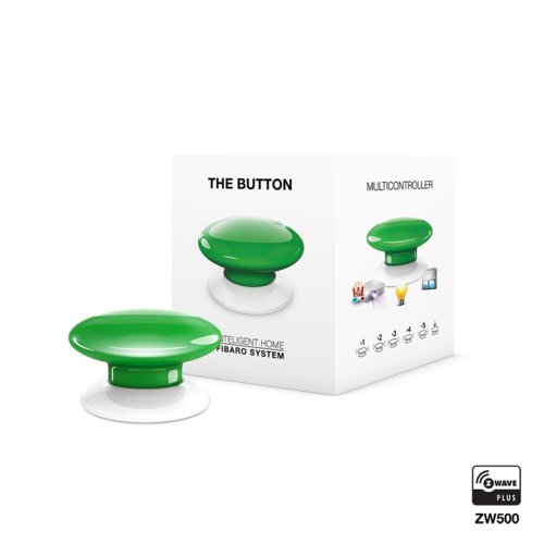 Inteligentny przycisk Fibaro FGPB-101-5  ZW5 The Button wewnętrzny zielony